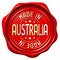 Red wax seal - made in Australia