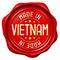 Red wax seal - made in Vietnam