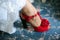 Red Wedding heel shoe