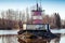 Red and white beacon on the Saimaa Canal