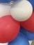 Red white and blue balloons patriotic colors