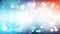 Red White and Blue Blurry Lights Background Vector Illustration