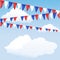 Red, white and blue bunting