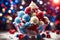 red white and blue ice cream concept bokeh sharp. ai generative