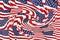 Red white blue patriotic flags spiral vector illustration American flag