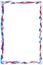 Red White Blue Ribbon Border