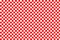 Red and white checkered design