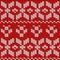 Red and White Christmas Festive Sweater Fairisle Design. Knitting Pattern for Winter Designs