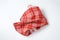 Red and white dishtowel