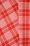 Red and white dishtowel backgrounds