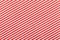Red and white fabric striped pattern