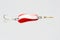 Red and White Fishing Lure