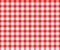 Red and white gingham seamless pattern. Checkered texture for picnic blanket, tablecloth, plaid, clothes. Italian style