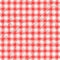 Red and white gingham tablecloth texture seamless