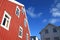 Red and white houses of Henningsvaer