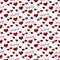 Red and White I Love Writing Tile Pattern Repeat Background
