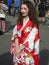 Red and White Kimono