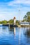 Red White Lighthouse Reflection Entrance Harbor Honfluer France