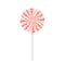 red and white lollipop