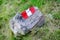 red, white marks on stone, waypoint on route, trail marker, Navigating rocky trails, Outdoor adventure obstacles, Adventurous