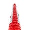 Red white safe water spar buoy isolated