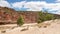 Red and White Sandstone Cliffs