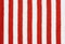 Red and white striped fabric