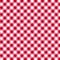 Red and white tablecloth