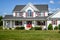 Red and White Two Story House