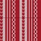 Red and white vertical striped with weave shape and sharp shape