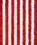 Red and white vertical strips