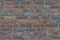 Red White Wall Background. Old Grungy Brick Wall Horizontal Texture. Brickwall Backdrop. Stonewall Wallpaper. Vintage Wall With Pe