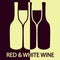 Red and white wine