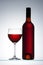 Red Wine Bottle Glass