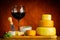 Red Wine and Cheese Wheel