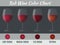 Red wine color chart.