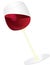 Red wine glass