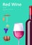 Red Wine Poster Bottle of Delicious Alcohol Drink