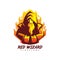 Red wizard logo design