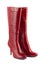 Red woman boots