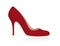 Red women shoe.