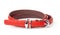 Red women thin belt