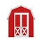 Red Wood Small House Cabin Storage Shed for Garden Tools. 3d Rendering