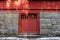 Red Wooden Gate of Nikko Futarasan Jinja