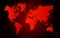 Red World Map Danger Concept