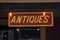 Red and Yellow Antique Sign