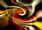 Red Yellow Black White and Tan Abstract Swirl Background Design