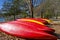 Red and Yellow Canoes