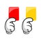 Red and yellow cards