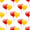 Red & Yellow Heart Balloons Seamless